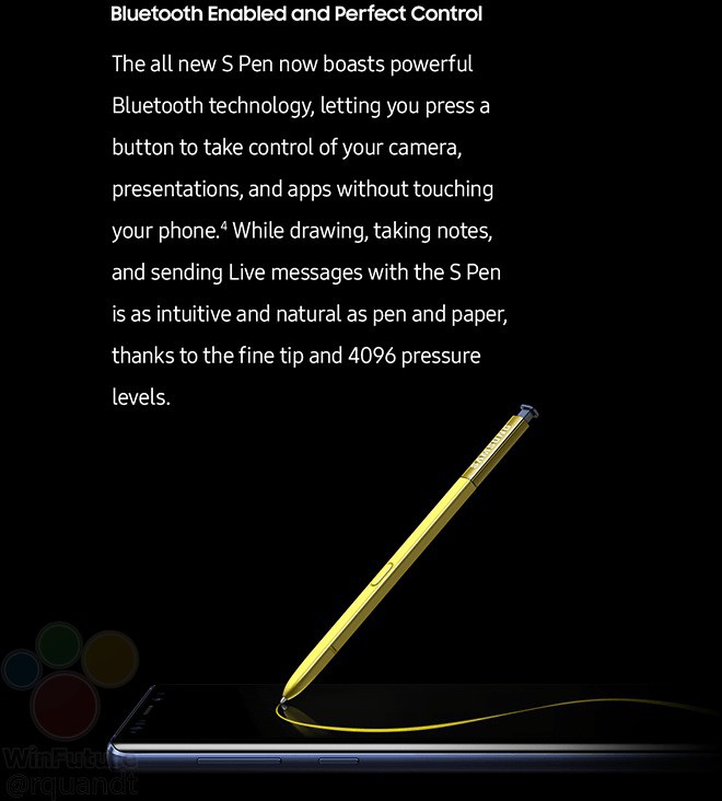 Lộ slide giới thiệu Samsung Galaxy Note9, xác nhận bút S Pen có Bluetooth, biến thành máy tính không cần dock, Intelligent Camera - Ảnh 1.