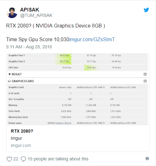 Điểm benchmark cho thấy RTX 2080 đã nhỉnh hơn GTX 1080 Ti một chút xíu - Ảnh 2.