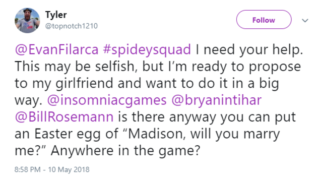 Lời cầu hôn bí mật trong game Spider-Man PS4 bỗng trở thành Easter Egg buồn nhất năm 2018 - Ảnh 1.