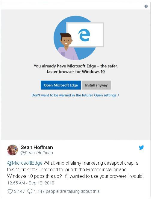 Microsoft cảnh báo người dùng Windows 10 khi cài đặt Chrome và Firefox - Ảnh 2.