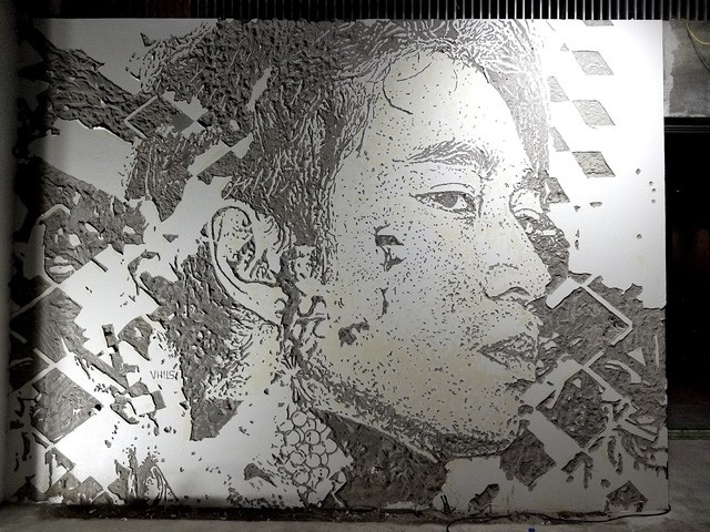 Bức tường điêu khắc chân dung Karik gây sốt trong giới trẻ yêu nghệ thuật thành thị Việt Nam - Ảnh 2.