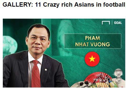 Tỷ phú Việt Nam lọt top đại gia bóng đá giàu nhất châu Á, sánh ngang ông chủ của Man City - Ảnh 1.