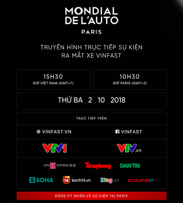 VinFast đổi giao diện hoành tráng, cập nhật lịch livestream màn ra mắt lịch sử tại Paris Motor Show 2018 - Ảnh 10.