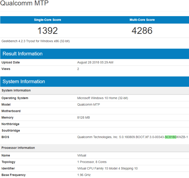 Qualcomm Snapdragon 1000 (8180) lần đầu tiên lộ điểm hiệu năng trên Geekbench - Ảnh 1.