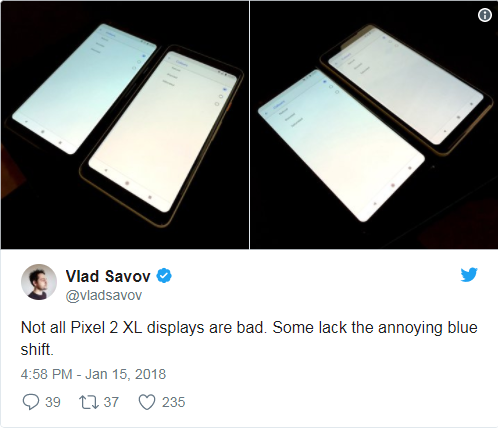  Không phải chiếc Pixel 2 XL nào cũng có màn hình tệ hại đâu. Một vài chiếc không dính lỗi màn ngả xanh. 