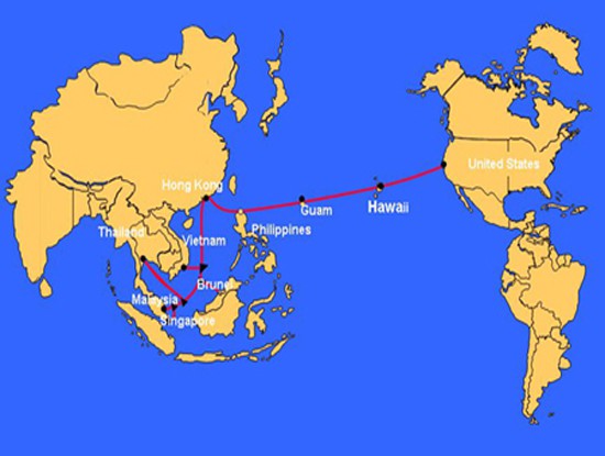  Được chính thức đưa vào vận hành từ tháng 11/2009, những năm qua,&nbsp;tuyến cáp quang biển AAG đã nhiều lần gặp sự cố hoặc được bảo dưỡng gây gián đoạn dịch vụ Internet từ Việt Nam đi quốc tế. (Ảnh minh họa. Nguồn: Internet) 