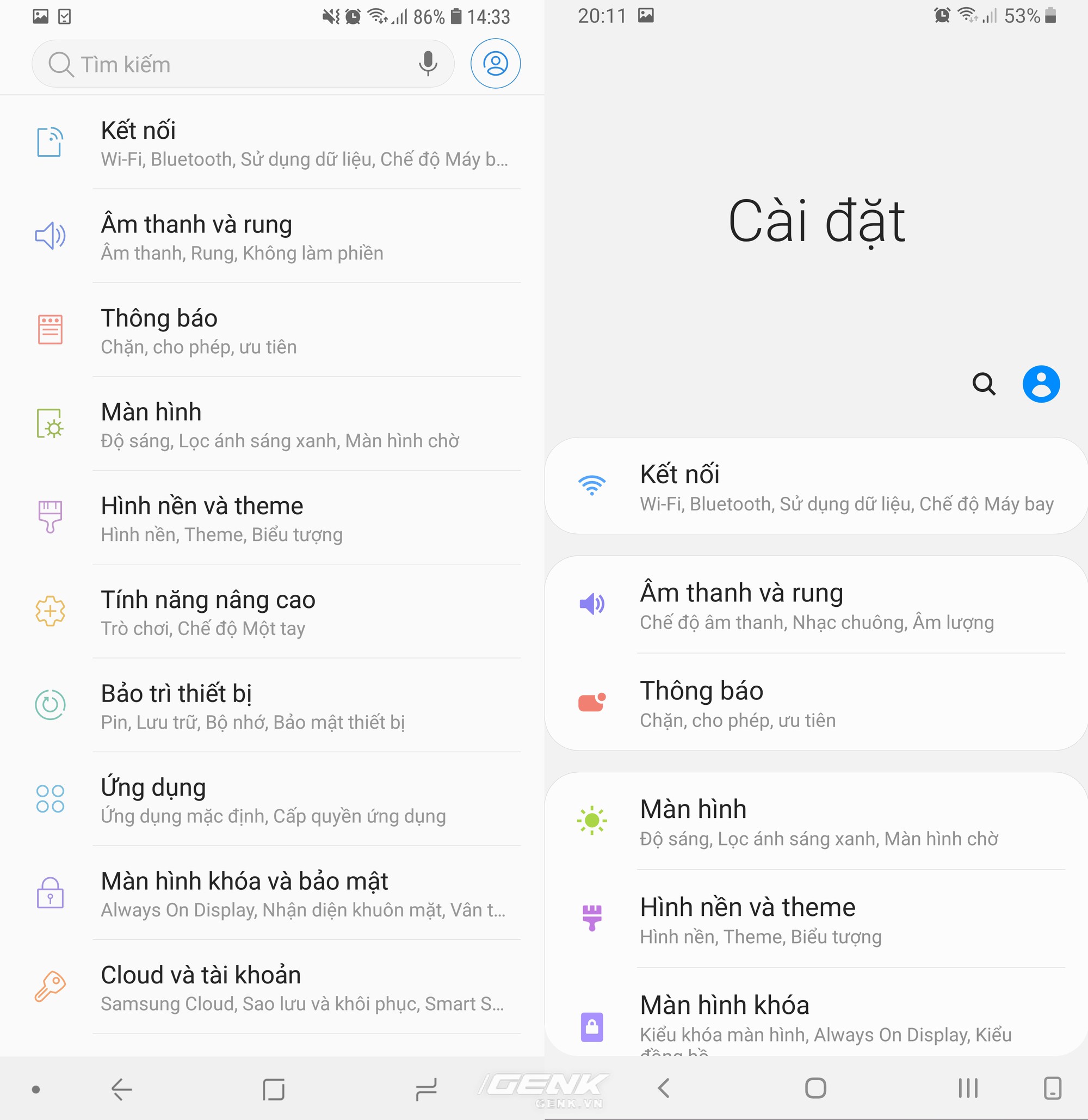 So sánh giao diện Samsung Experience (Android 8) và One UI (Android 9): Lột xác hoàn toàn! - Ảnh 14. So sánh giao diện Samsung Experience (Android 8) và One UI (Android 9): Lột xác hoàn toàn! - Ảnh 14.