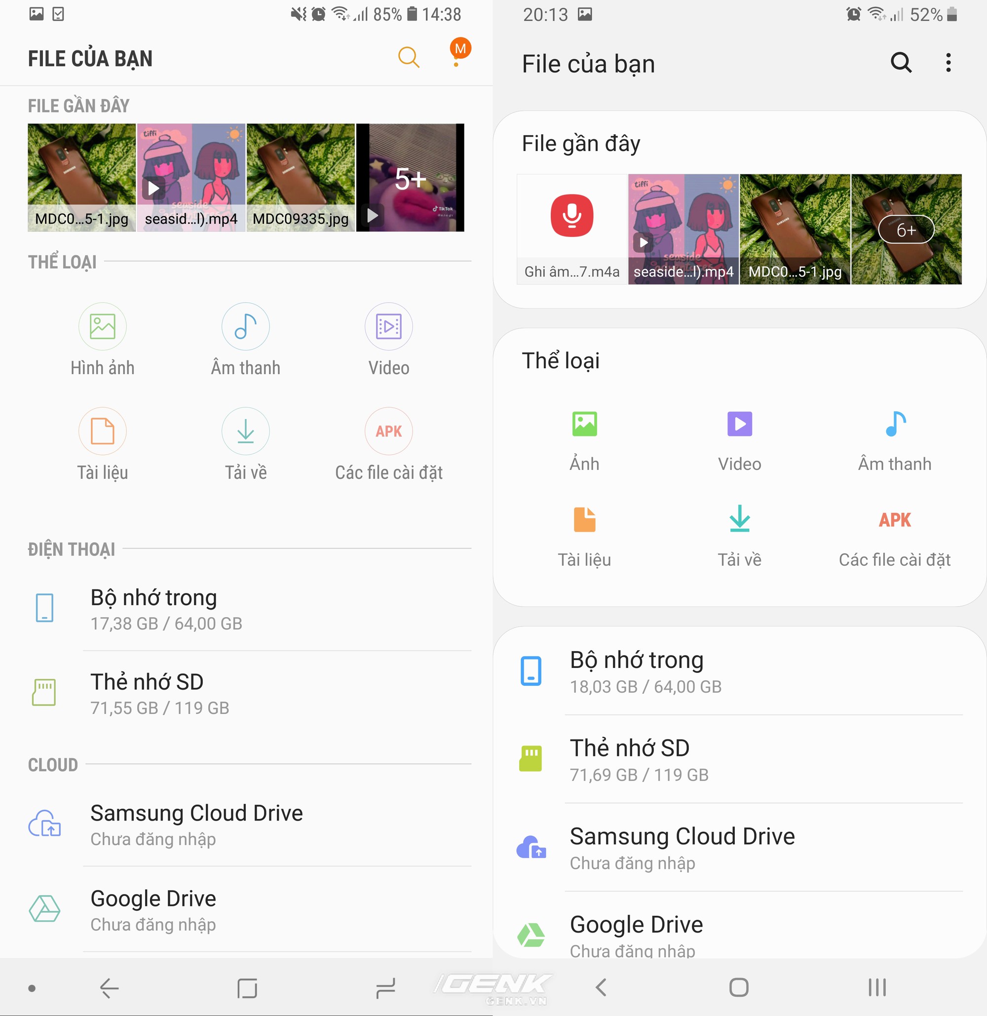 So sánh giao diện Samsung Experience (Android 8) và One UI (Android 9): Lột xác hoàn toàn! - Ảnh 19. So sánh giao diện Samsung Experience (Android 8) và One UI (Android 9): Lột xác hoàn toàn! - Ảnh 19.