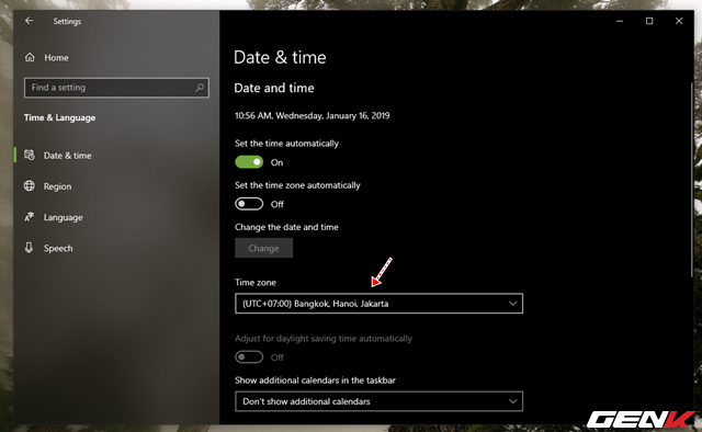 Nguyên nhân và cách khắc phục lỗi thời gian luôn hiển thị sai trên Windows 10 - Ảnh 5.