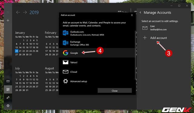 5 Cách đơn giản để đồng bộ và quản lý dữ liệu Google Calendar trên Windows 10 - Ảnh 4.