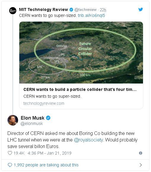 Trung tâm nghiên cứu hạt nhân CERN đề nghị tỷ phú Elon Musk xây dựng đường hầm khổng lồ cho máy gia tốc hạt lớn nhất từ trước đến nay - Ảnh 2.