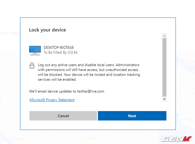 Khóa máy tính Windows 10 từ xa mà không cần cài đặt phần mềm, ứng dụng - Ảnh 10.