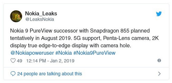 Nokia 9 PureView sẽ có phiên bản dùng chip Snapdragon 855 và hỗ trợ kết nối 5G ra mắt vào tháng 8/2019? - Ảnh 2.