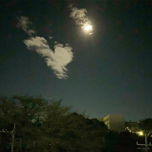 Trái ngược với bầu trời tím dự báo điềm dữ trước khi Hagibis đổ bộ, dân Nhật hứng khởi với cảnh quang đãng, trăng sáng rực khi siêu bão đi qua - Ảnh 13.