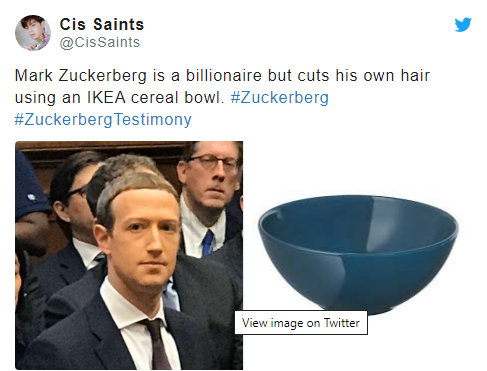 Để kiểu tóc ‘bát úp quý tộc’ đi điều trần trước Quốc hội Mỹ, Mark Zuckerberg bị một nữ Nghị sỹ ‘cà khịa’ ngay tại trận và bị ‘troll’ bất tận trên Twitter - Ảnh 3.