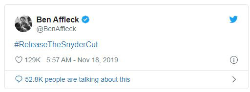 Chị đại Gal Gadot, Batman Ben Affleck đồng loạt lên tiếng ủng hộ chiến dịch #ReleaseTheSnyderCut, DC sắp có biến lớn? - Ảnh 2.