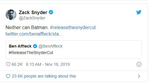 Chị đại Gal Gadot, Batman Ben Affleck đồng loạt lên tiếng ủng hộ chiến dịch #ReleaseTheSnyderCut, DC sắp có biến lớn? - Ảnh 5.