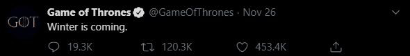 Đăng tweet ẩn ý thả thính fan rồi lại đưa ra thông báo lãng xẹt, Game of Thrones tiếp tục bị ném đá không thương tiếc - Ảnh 1.