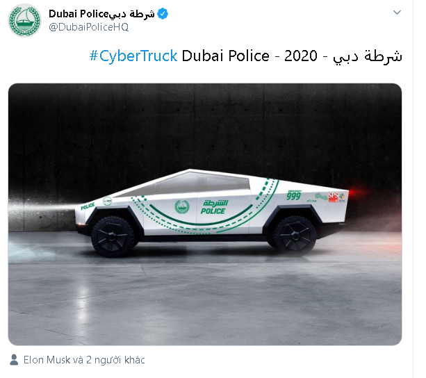 Đội tuần tra toàn siêu xe của cảnh sát Dubai sẽ có thêm thành viên mới là Tesla Cybertruck - Ảnh 2.