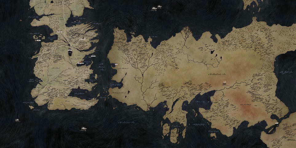 Chi tiết bản đồ Game of Thrones dành cho fan mới để không bị ngố khi xem season 8 - Ảnh 1.