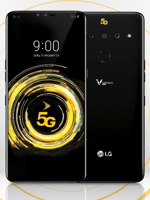 LG V50 ThinQ lộ diện: Tai thỏ, 3 camera sau, hỗ trợ mạng 5G, ra mắt 24/2 - Ảnh 1.
