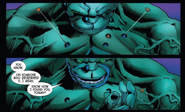 Trong Marvel, vũ khí hay vật liệu nào có thể xuyên thủng lớp da đao thương bất nhập của Hulk? - Ảnh 1.