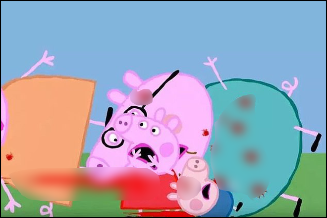 Peppa Pig, Elsa bị biến tướng thành hoạt hình máu me ghê rợn trên YouTube - Ảnh 2.