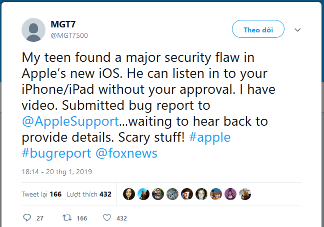 Apple hứa trao thưởng cho cậu bé phát hiện ra lỗ hổng bảo mật có trong FaceTime - Ảnh 2.