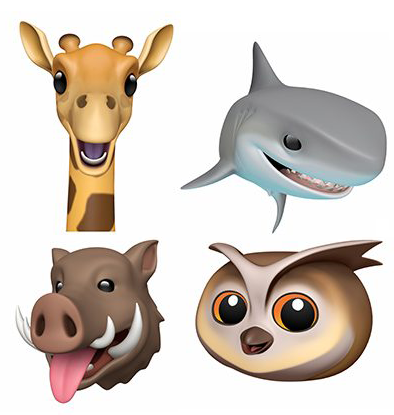 Apple bổ sung 4 Animoji mới trên iOS 12.2 Beta 2: Hươu cao cổ, cá mập, cú và lợn rừng - Ảnh 1.