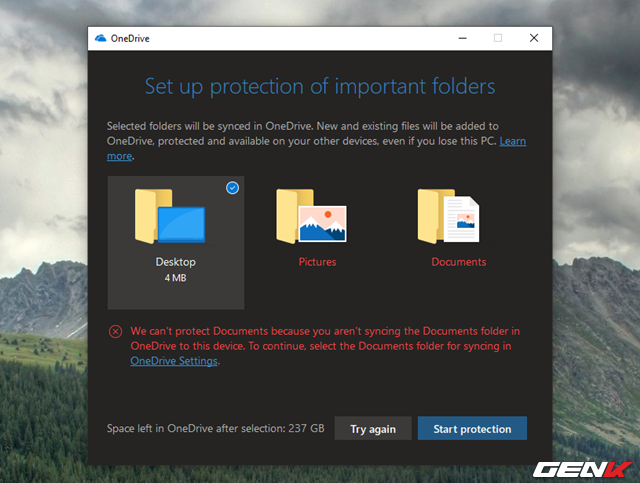 Cách kích hoạt tính năng Folder Protection trong OneDrive của Windows 10 - Ảnh 5.