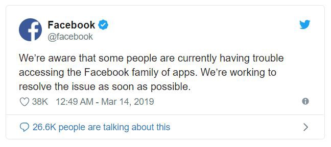 Facebook vẫn đang lỗi, người dùng không thể đăng tin, khó đăng nhập, chính Facebook cũng phải dùng Twitter để thừa nhận đang gặp vấn đề - Ảnh 3.
