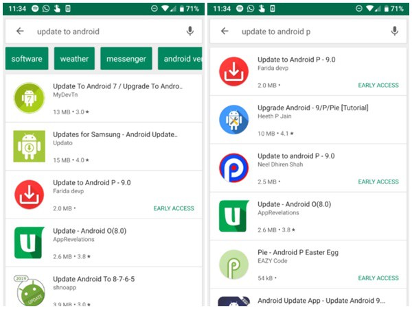 Rất nhiều người dùng bị lừa tải về ứng dụng cập nhật Android 9 Pie trên Google Play Store - Ảnh 1.