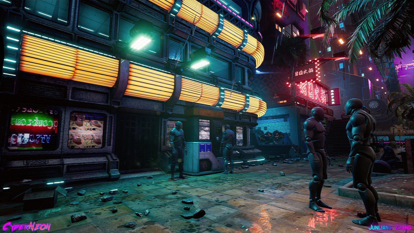 Dùng Unreal Engine, developer tự mình tạo ra thành phố Trung Quốc đậm chất cyberpunk trong 1,5 năm - Ảnh 3.