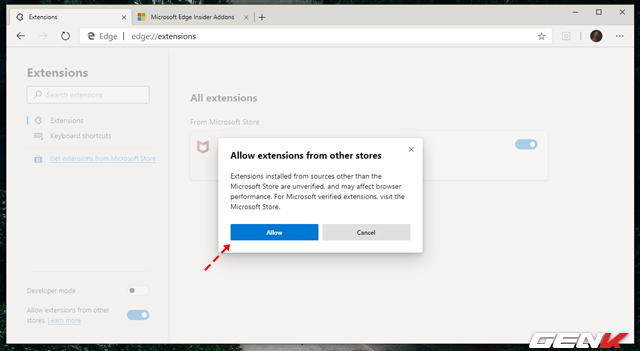 Cách cài đặt các tiện ích mở rộng Chrome cho trình duyệt Microsoft Edge mới - Ảnh 9.