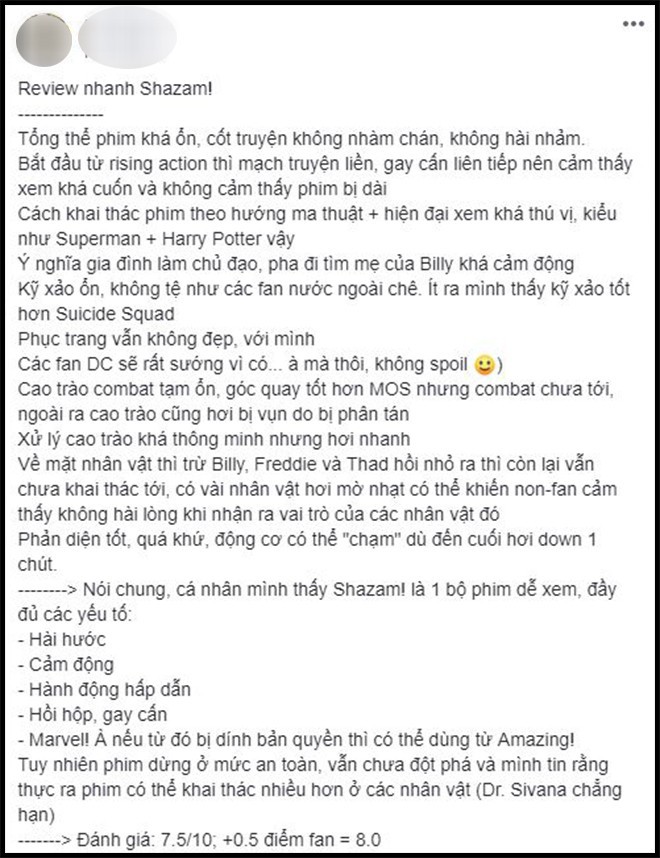 Khán giả Việt sau suất chiếu sớm phát cuồng vì Shazam: Phim siêu anh hùng lầy lội nhất từ trước đến nay - Ảnh 9.