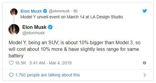Tesla sẽ trình làng mẫu SUV cỡ nhỏ Model Y vào ngày 14/3, xe bán tải chạy điện ra mắt cuối năm nay - Ảnh 2.