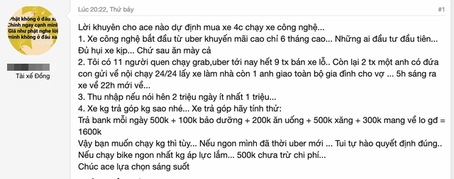 Tài xế chạy taxi công nghệ phơi bày thực tế khắc nghiệt: Ngày kiếm 1 triệu đồng nhưng chi phí lên tới 1,3 triệu, ai vào sau đều “ăn mày cả” - Ảnh 2.