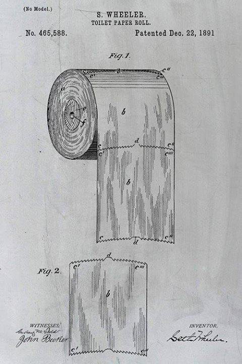 Bằng sáng chế 128 năm tuổi này tiết lộ cách thích hợp để treo giấy vệ sinh - Ảnh 1.
