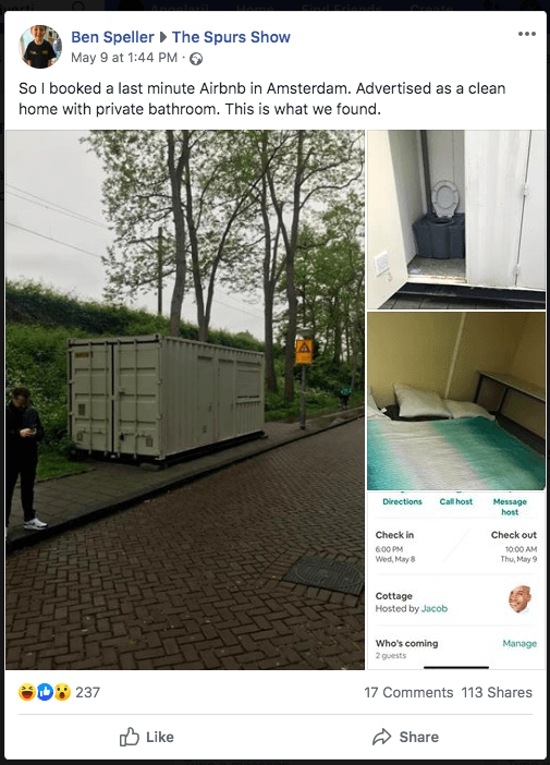 Thuê phòng Airbnb 3 triệu rưởi, du khách được ngay nhà container chật hẹp bẩn thỉu - Ảnh 1.