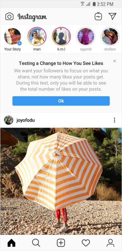 Instagram bắt đầu triển khai tính năng ẩn lượt like trong bài đăng - Ảnh 2.