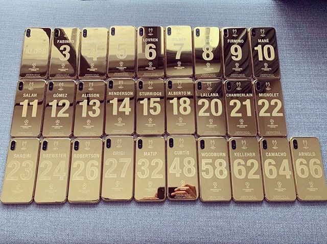 Vô địch C1, 27 cầu thủ Liverpool cùng HLV Jurgen Klopp được tặng mỗi người 1 chiếc iPhone X mạ vàng 24K - Ảnh 3.