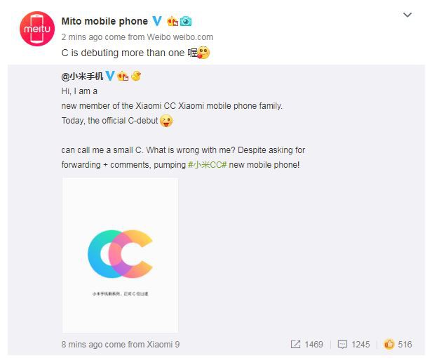 Xiaomi và Meitu trình làng dòng smartphone CC, tập trung vào selfie, sẽ sớm ra mắt 2 thiết bị đầu tiên là CC9 và CC9e - Ảnh 1.