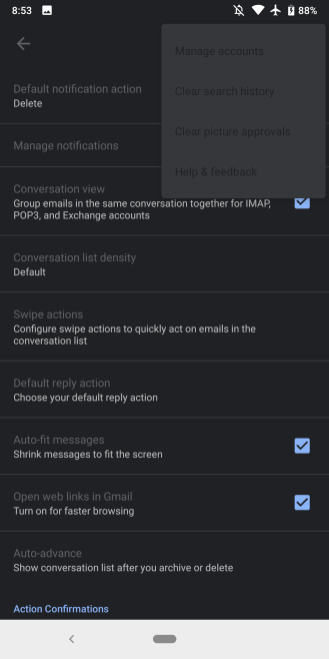 Ứng dụng Gmail trên Android được cập nhật giao diện Dark Mode - Ảnh 2.
