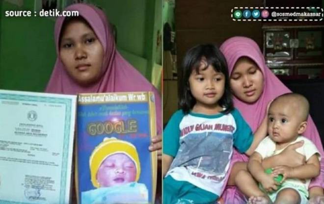 Thích sự độc lạ, một gia đình tại Indonesia quyết định đặt tên con là “Google” - Ảnh 1.
