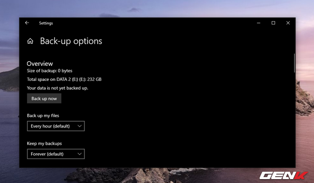 Cách kích hoạt tính năng File History trên Windows 10 May 2019 - Ảnh 7.