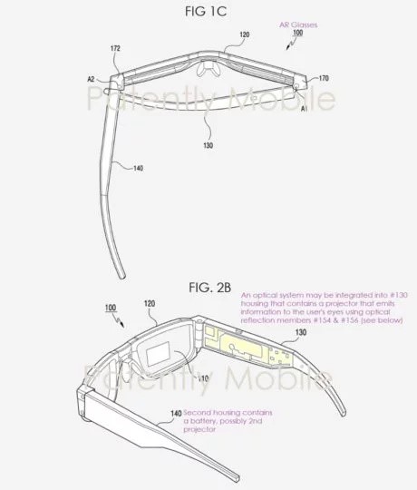 Kính AR của Samsung lộ diện trong sáng chế vừa được phê duyệt, kích thước nhỏ gọn, giống kính thường - Ảnh 1.