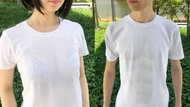 Công ty Nhật Bản phát minh ra loại áo phông đánh lừa thị giác, mặc lên là có body 6 múi và vòng một căng tràn - Ảnh 1.