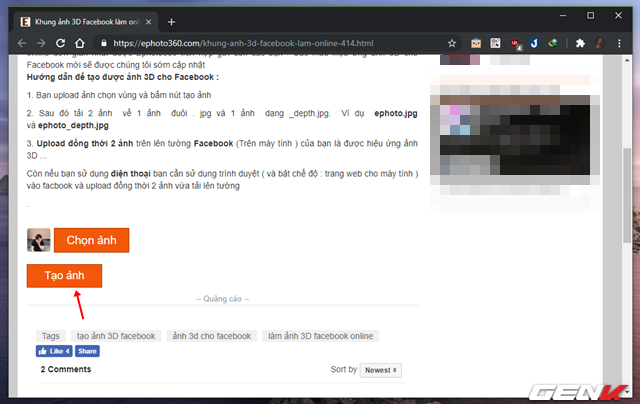 Cách tạo và đăng ảnh 3D lên Facebook mà không cần đến phần mềm hay thiết bị chuyên dụng - Ảnh 8.