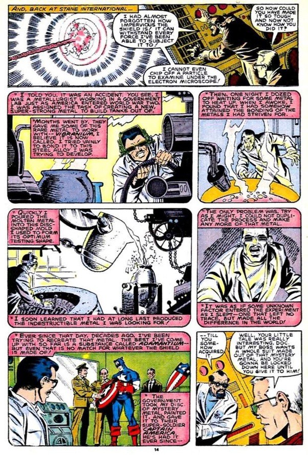 Tại sao trong vũ trụ điện ảnh của Marvel, khiên của Captain America lại được làm từ Vibranium thay vì Adamantium giống như trong truyện ? - Ảnh 3.