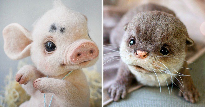 Nghệ sỹ người Nga tạo ra những con vật bằng len “cute” hết nấc, nhìn là muốn mang cả thế giới động vật về nhà - Ảnh 1.